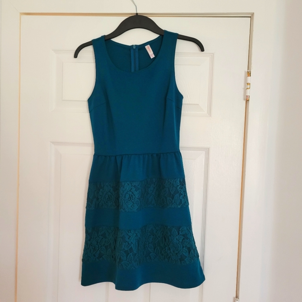 Xhilaration Baby Doll Dress Teal Size XS